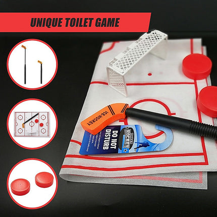 Hockey Game Toilet Bathroom Loo Entertainment Gift.