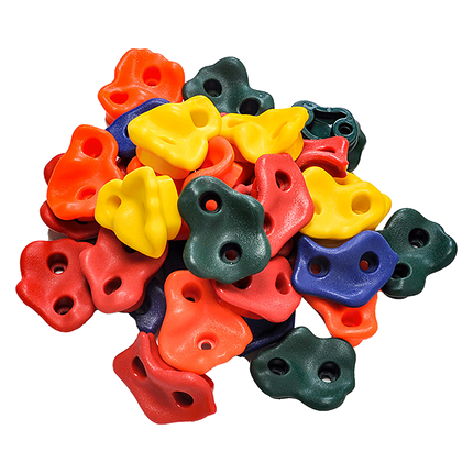 Jungle Gym Rock Climbing Holds Kids Wall Mounting Hardware Knotted Rope 25 Handles Playground.