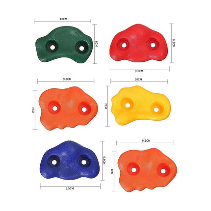 Jungle Gym Rock Climbing Holds Kids Wall Mounting Hardware Knotted Rope 25 Handles Playground.
