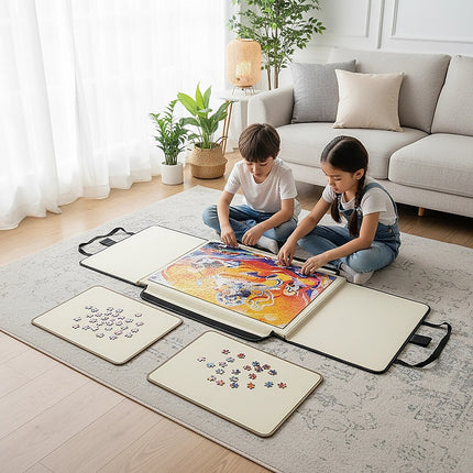 Portable Jigsaw 1000 Pieces Board Puzzle Storage Carry Safe Case Carrier.