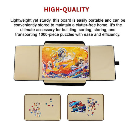 Portable Jigsaw 1000 Pieces Board Puzzle Storage Carry Safe Case Carrier.