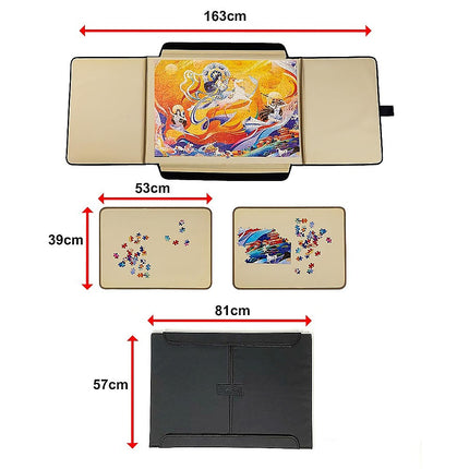Portable Jigsaw 1000 Pieces Board Puzzle Storage Carry Safe Case Carrier.