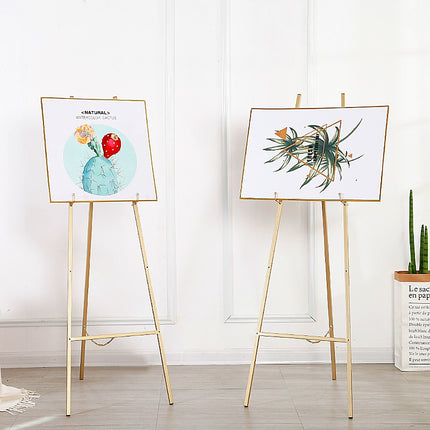 Easel Tripod Metal Painting Wedding Photo Frame Display Bracket Advertising.