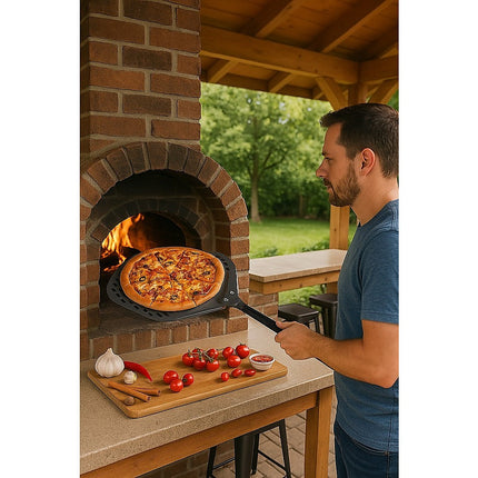 Pizza Paddle Peel Woodfire Outdoor Oven Aluminium.