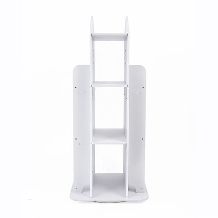 Rotating Bookcase Bookshelf Kid's Book Organiser Rack Wooden Castle Display Shelf.