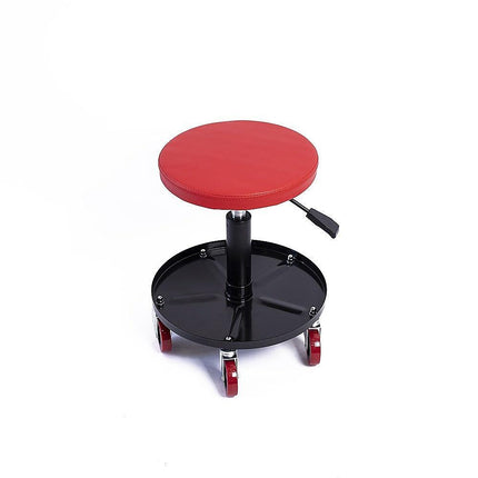 Rolling Shop Stool Mechanics Garage Stool Adjustable Work Seat Creeper.