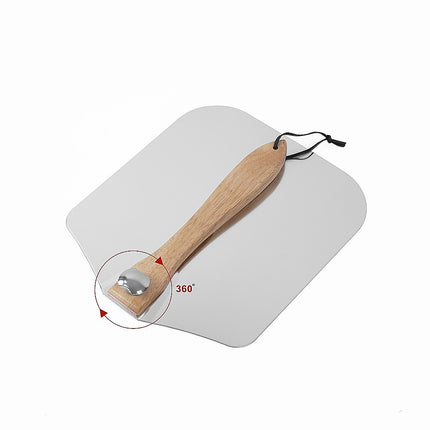 Pizza Peel Paddle w/ Foldable Handle for Baking Oven & Grill Aluminium.