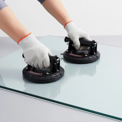 2x20cm 500kg Vacuum Suction Cup Glass Lifter Granite Sucker Pump Lift Heavy Duty.
