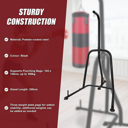 Punching Bag Stand Single-Station Boxing Heavy Bag.