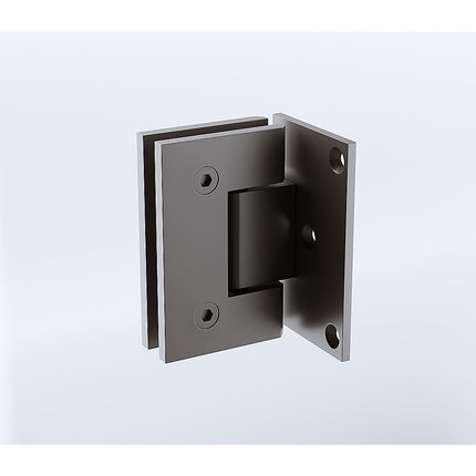 90° Stainless steel Glass Shower Door L-Hinge in Gunmetal.