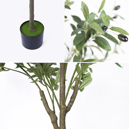 150cm Artificial Olive Tree – Tall Realistic Faux Green Indoor Plant for Home & Office.