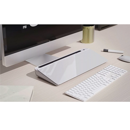 Glass Desktop Buddy Whiteboard Office Writing Desk.