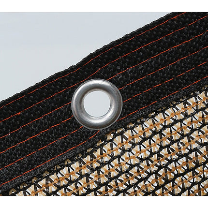 15m x 2m Fence Windscreen Privacy Screen Shade Cover Coffee Fabric Mesh Garden.