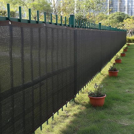 20m x 2m Fence Windscreen Privacy Screen Shade Cover Black Fabric Mesh Garden.