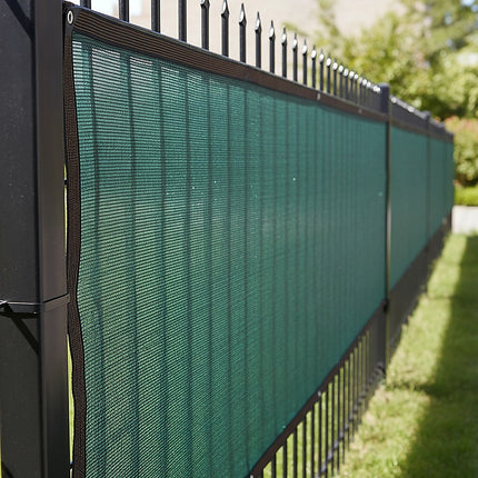 20m x 2m Fence Windscreen Privacy Screen Shade Cover Dark Green Fabric Mesh Garden.
