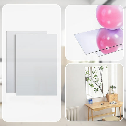 MIRROR Acrylic Sheet Perspex Sheet Panel 2pc/set 900mm x 600mm x 3mm.