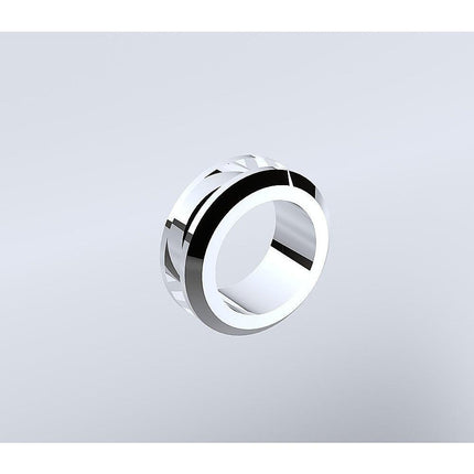 100x100cm Double Door Corner Shower Screen – White F-Brackets, SS Hinges & Square Knob Handle.