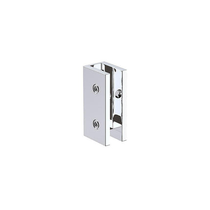 100x100cm Double Door Corner Shower Screen – White F-Brackets, SS Hinges & Square Knob Handle.