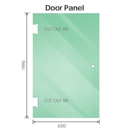100x90cm Corner Frameless Shower Screen – Gunmetal U-Brackets with SS Hinges for Contemporary Bathrooms.