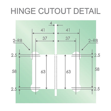 100x90cm Corner Frameless Shower Screen – Gunmetal U-Brackets with SS Hinges for Contemporary Bathrooms.