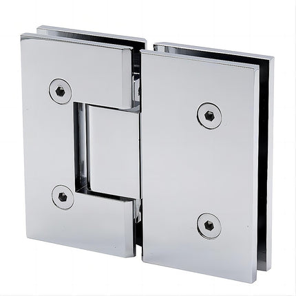 110x70cm Corner Frameless Shower Screen – Chrome Wall Channel and Floor Channel with SS Hinges for Modern Bathroom Style.