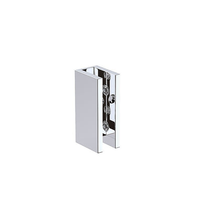 110x80cm Corner Frameless Shower Screen – Chrome U-Brackets and Floor U-Bracket with SS Hinges for Contemporary Bathrooms.
