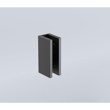 90x110cm Double Door Corner Shower – Black U-Brackets with SS Hinges for Contemporary Bathrooms.