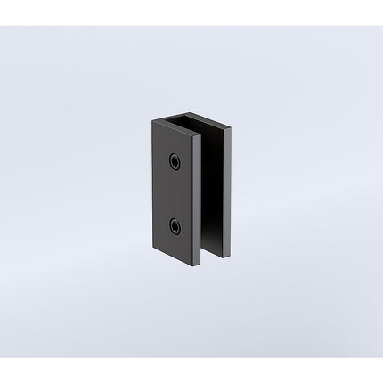 90x110cm Double Door Corner Shower – Black U-Brackets with SS Hinges for Contemporary Bathrooms.
