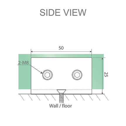 90x110cm Double Door Corner Shower – Black U-Brackets with SS Hinges for Contemporary Bathrooms.