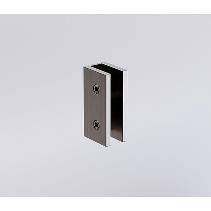 100x110cm Double Door Corner Shower – Gunmetal U-Brackets with SS Hinges for Contemporary Bathrooms.