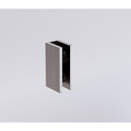 110x120cm Double Door Corner Shower – Gunmetal U-Brackets with SS Hinges for Contemporary Bathrooms.