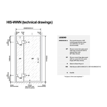 100x110cm Double Door Corner Shower – Black U-Brackets with Brass Hinges for Modern Bathrooms.