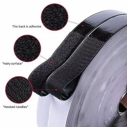 1m Self Adhesive Hook and Loop Fastener Tape.
