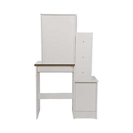 Dressing Table LED Makeup Mirror Stool Set Vanity Desk With Drawer Lighted.