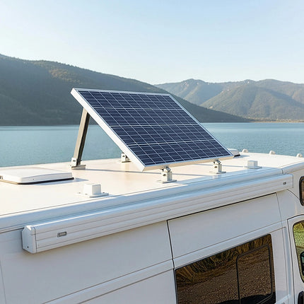 Adjustable Solar Panel Tilt Mount Brackets Kit – Roof, Ground & Boat Mounting System for Secure Installation.