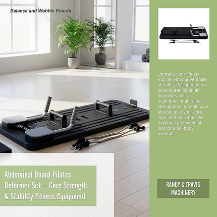 Abdominal Board Pilates Reformer Set – Core Strength & Stability Fitness Equipment.