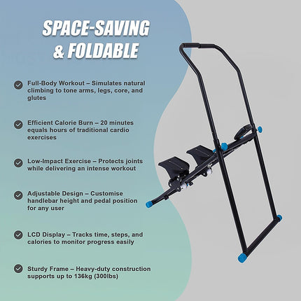 Vertical Climber Stair Stepper Machine – Full Body Home Gym Fitness Equipment NEW VERSION.