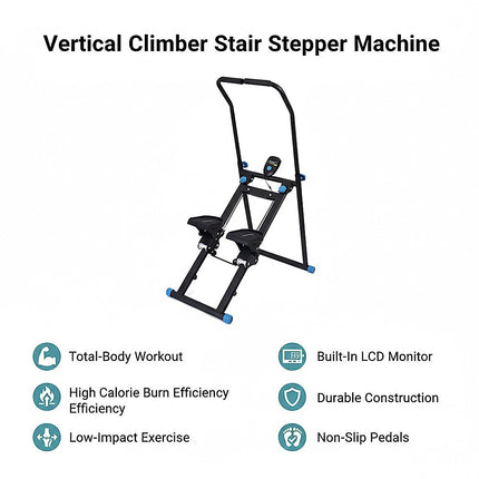 Vertical Climber Stair Stepper Machine – Full Body Home Gym Fitness Equipment NEW VERSION.