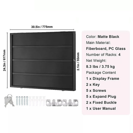 36 Graded Sports Card Display Case.