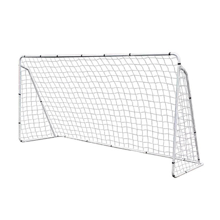 3.6m x 1.8m Portable Soccer Goal Net Steel Post Frame Backyard Football Training Set.