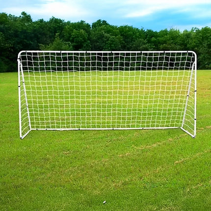 3.6m x 1.8m Portable Soccer Goal Net Steel Post Frame Backyard Football Training Set.