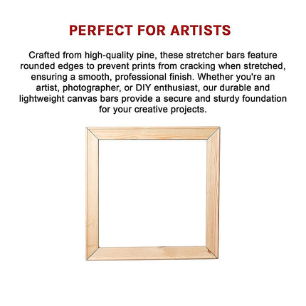 50x Canvas Stretcher Bars Frames Pine Wood.