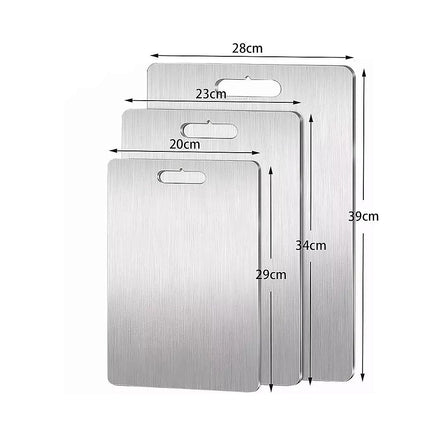 3 x 304SS Cutting Chopping Board Stainless Steel.