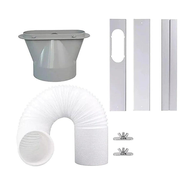 Portable Air Conditioner Window Kit – Exhaust Hose Adaptor Pipe & Slide Plate.
