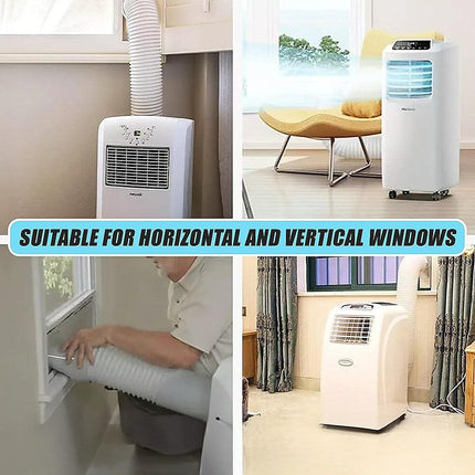 Portable Air Conditioner Window Kit – Exhaust Hose Adaptor Pipe & Slide Plate.