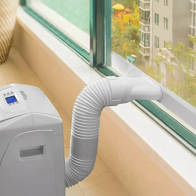 Portable Air Conditioner Window Kit – Exhaust Hose Adaptor Pipe & Slide Plate.