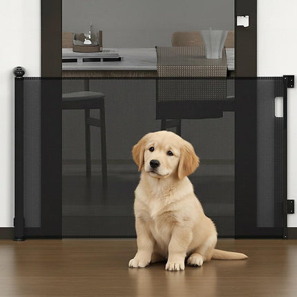 Retractable Baby Safety Fence Pet Stair Gate Barrier for Kids Dog Cat 3M.
