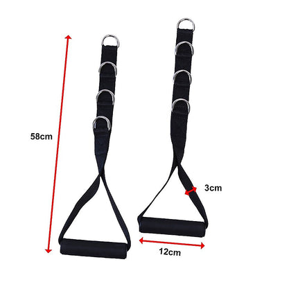 2 x Universal Foam Handle Exercise Machine Attachments.