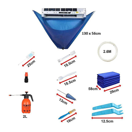 Waterproof AC Cleaning Cover Bag Kit – Leakproof Wash Bag for Wall Units.