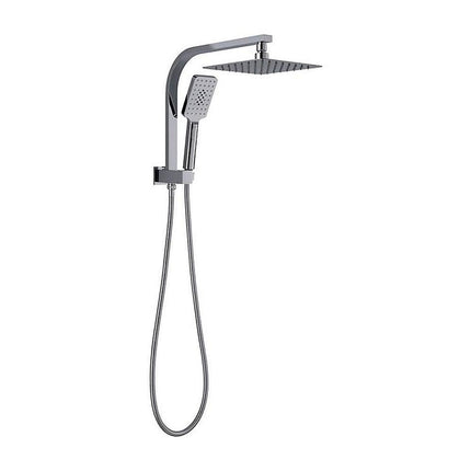Wall Mounted Chrome Dual Shower Mixer – Rainfall & Handheld Massage Head.